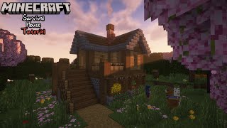 Minecraft  EASY Survival House 🏠  Build Tutorial [upl. by May]