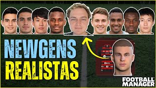 FACES REALISTAS para NEWGENS no Football Manager  NewGAN Manager  Guia Completo [upl. by Ateikan544]