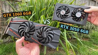 GTX 1060 6GB Vs RTX 3050 6GB  Old Mainstream Vs Modern EntryLevel [upl. by Noiraa]