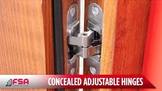 Concealed Adjustable Hinges  FSA [upl. by Nnylyak]