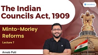 MintoMorley Reforms  The Indian Councils Act 1909  Lecture 7  Arnab Pati [upl. by Woolcott]