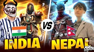 INDIA 🇮🇳 VS NEPAL 🇳🇵 1vs1  😡 2BGamer5 Reaction live 😒Garena  Free fire 🔥freefire [upl. by Acimak]