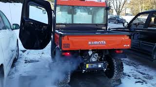 2017 Kubota RTV X1100C Extremely Cold Start [upl. by Crespo790]