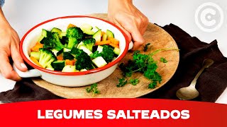 Como fazer legumes salteados  Receita Continente [upl. by Akeenat]