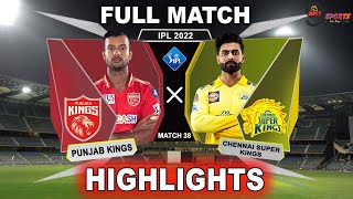 CSK vs PBKS 38TH MATCH HIGHLIGHTS 2022  IPL 2022 CHENNAI vs PUNJAB 38TH MATCH HIGHLIGHTS CSKvPBKS [upl. by Anaed303]