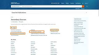 How to research using law reviews treatises and journals  Westlaw Edge [upl. by Atinauj]