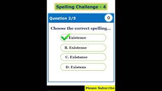 Spelling Challenge 4 [upl. by Refitsirhc224]