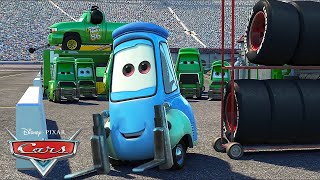 Every Guido Pitstop  Pixar Cars [upl. by Annailuj306]