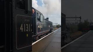 Didcot Railway Centre On 20th September 2024 With BR Ivatt Tank 41312 Departing Didcot Station 👍🙂🚂🚃🚃 [upl. by Kered]