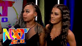 Tempers flare during interview with Katana Chance amp Kayden Carter WWE NXT July 26 2022 [upl. by Lydell]