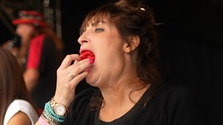 Chilli Eating Contest No1  Waddesdon Manor Chilli Festival 2024 [upl. by Nuhsar]