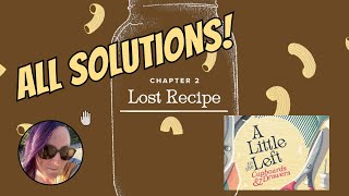 Chapter 2  ALL Puzzle Solutions  A Little to the Left [upl. by Marba]