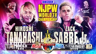 FULL MATCH ザック・セイバーJr vs 棚橋 弘至｜NJPW WORLD認定TV選手権試合 [upl. by Onihc415]