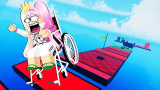 quotLAWAN BERLUMBA KERUSI RODA OBBYquot OBBY but Youre a Wheelchair Obby  ROBLOX MALAYSIA [upl. by Neelhtakyram]