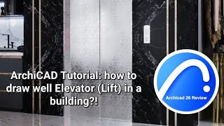 ARCHICAD Tutorial How to draw well Elevator Lift in a building [upl. by Bondon251]