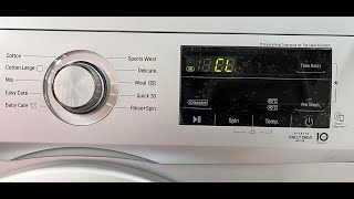 LG washing machine Error Code CL What is and how to turn OFF Full explain video [upl. by Slade]