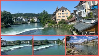 HISTÓRICA CIDADE BREMGARTEN E O LINDO RIO REUSS switzerland [upl. by Lak]