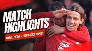 HIGHLIGHTS  Crawley Town vs Accrington Stanley [upl. by Isobel]