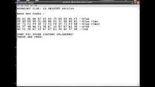 Midnight club LA hex codes [upl. by Sly]