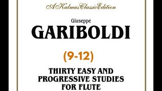 G Gariboldi 30 Easy and Progressive Studies for Flute 912 [upl. by Lolande]