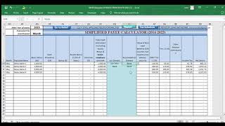 Ghana PAYE calculator excel from 2014 to 2023 [upl. by Kironde]