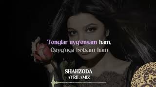 Shahzoda  Ayrilamiz  Milliy Karaoke [upl. by Collum890]