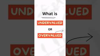 what is Undervalued or Overvalued sharemarket finance shortsvideo [upl. by Fisch]