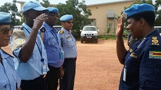 UN Police in Action in Darfur [upl. by Rahs171]