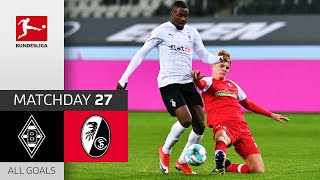 Marcus Thuram scores twice  Borussia Mgladbach  SC Freiburg  21  All Goals  Matchday 27 [upl. by Templia]