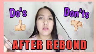 Dos and Donts After Rebonding How to Take care REBONDED HAIR [upl. by Enale]