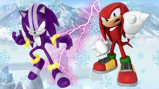 SonicDash   knuckles Vs Darkspine  Gameplay Walktrought [upl. by Ellinad562]