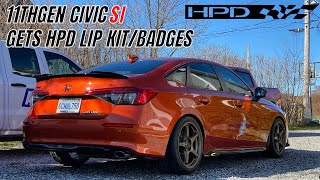 2022 Honda Civic SI before and after HPD Kit 11th gen civic [upl. by Iyre963]