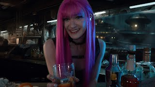 Futuristic Bartender  Calming Evening in a Flying Hotel  SCIFI ASMR [upl. by Nevetse]