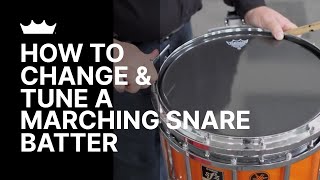 Matt Savage Change and Tune a Marching Snare Batter  Remo [upl. by Juliann122]