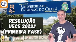 RESOLUÇÃO UECE 20231 1a FASE [upl. by Llerat]