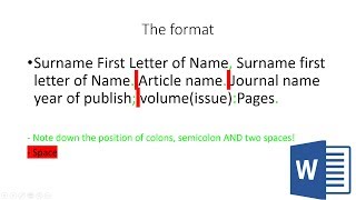 Vancouver style referencing in word made simple  How to reference a Journal article [upl. by Roz]