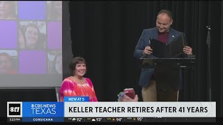 Keller teacher retires after 41 years [upl. by Esilana]