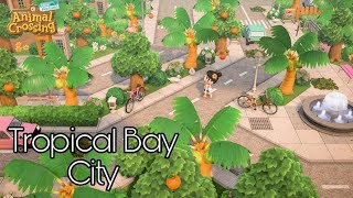 TOURING MY TROPICAL BAY CITYBEGINNERS ISLAND LAYOUT IDEASISLAND TOURANIMAL CROSSING NEW HORIZONS [upl. by Tloh]