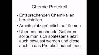 Chemie Protokoll [upl. by Pickett720]