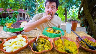 Sri Lankan Village Food ðŸ‡±ðŸ‡° FISHERMAN LOTUS LEAF LUNCH  Unique Roti in Sri Lanka [upl. by Kashden]