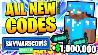 ALL NEW SECRET CODES in SKYWARS  ⚔️Roblox Skywars Codes [upl. by Dudley]