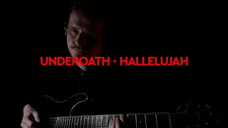 Underoath  Hallelujah  guitar cover by krismelderis  w on screen TABS [upl. by Ellirpa]