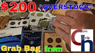 200 CoinHELPu Overstock Mystery Coin Grab Bag UNBOXING Was It Worth It Coin Snobz Review [upl. by Avery]