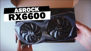 Just unboxing ASRock RX 6600 8GB Challenger D [upl. by Yv4]