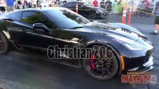 The Baddest z06 on factory tires Christianz06 shows he has a badddd z06 at Milan Dragway [upl. by Seaden587]