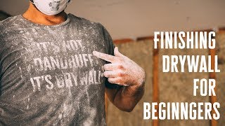 How to Finish Drywall For Beginners  Nestrs [upl. by Atinad401]