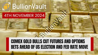 Comex Gold Bulls Cut Futures and Options Bets Ahead of US Election and Fed Rate Move [upl. by Laureen392]