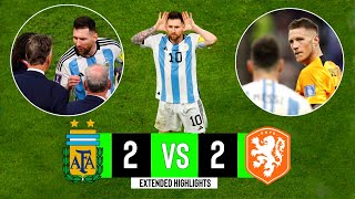 Argentina x Netherlands  22  Extended Highlights amp Goals  World Cup 2022 [upl. by Mundy118]