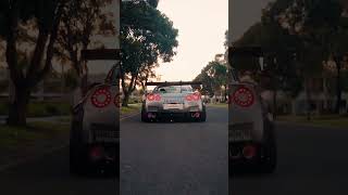 GTR R35 Libertywalk Flames 🔥🔥 cars foryou gtr libertywalk r35 drift crazy [upl. by Ytteb]