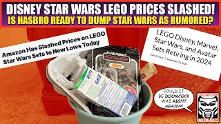 Lego Star Wars Prices SLASHED Sets RETIRED  Proof of the Rumor Hasbro is DONE With Star Wars [upl. by Aihsena319]